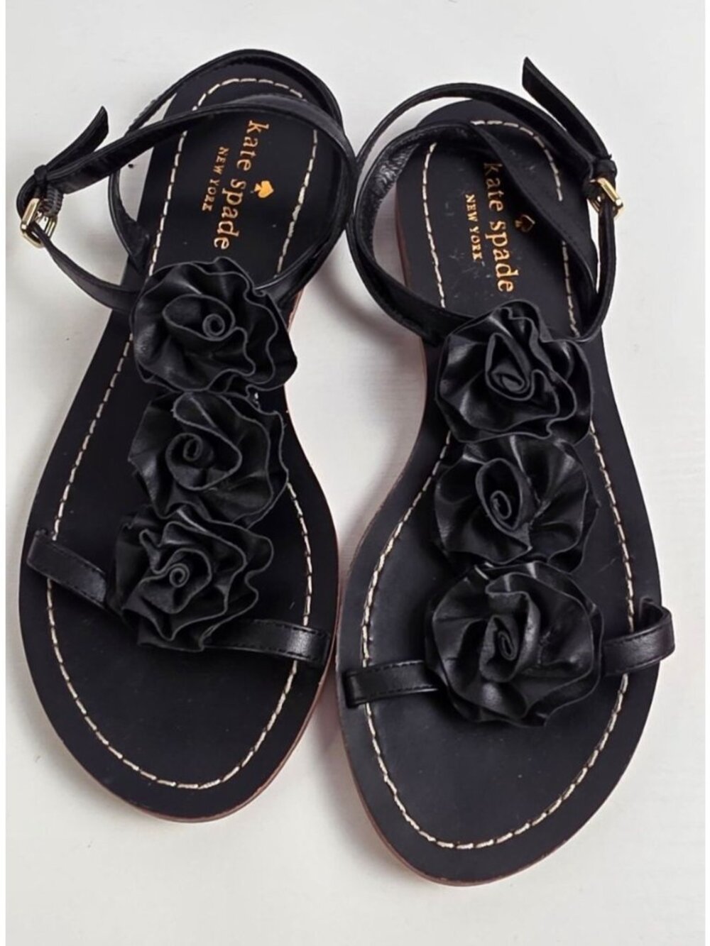 Kate Spade New York "Caryl" Rosette Sandals size 6 1/2